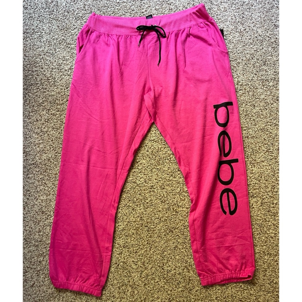 Bebe 2x pink sleepwear sweatpants